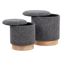 Load image into Gallery viewer, Marla - Contemporary, Nesting Ottoman Set
