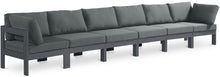 Load image into Gallery viewer, Nizuc - Outdoor Patio 6 Seat Modular Sofa With Gray Frame
