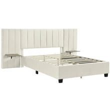 Load image into Gallery viewer, Upholstered Platform Bed With Big Headboard
