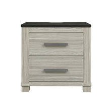 Load image into Gallery viewer, Augusta - Nightstand With Top, 2 Drawers, Block Feet - Beige Brown
