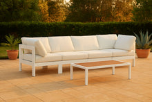Load image into Gallery viewer, Nizuc - Outdoor Patio 4 Seat Modular Sofa With White Frame
