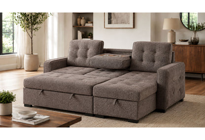 U0707 - Reversible Sofa Bed - Brown