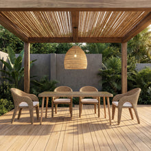 Load image into Gallery viewer, Seacrest - Olefin Water Resistant Fabric And Wicker Outdoor Patio Dining Chair

