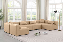 Load image into Gallery viewer, Cube - 6 Piece Modular Armless Sectional - Tan
