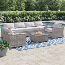 Load image into Gallery viewer, Stylish Sofa Seating Group With Cushions Perfect For Outdoor Gatherings
