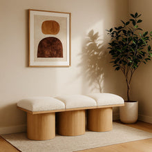 Load image into Gallery viewer, Pavilion - 3 Piece Modular Bench With Natural Base
