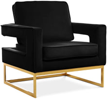Load image into Gallery viewer, Noah - Accent Chair with Gold Legs
