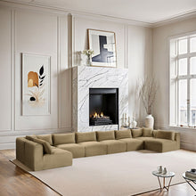 Load image into Gallery viewer, Shaggy - 8 Piece Modular U-Shaped Armless Sectional
