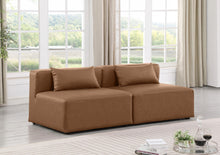 Load image into Gallery viewer, Cube - Modular 2 Piece Armless Sofa - Light Brown
