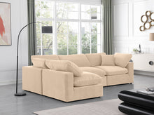 Load image into Gallery viewer, Comfy - 4 Piece Velvet Modular Armless Sectional
