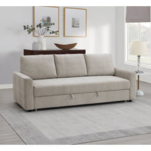 Load image into Gallery viewer, Leira - Linen Pull Out Sleeper Sofa - Beige
