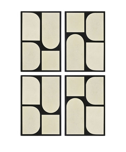 Icon - Mango Wood 4 Piece Wall Art
