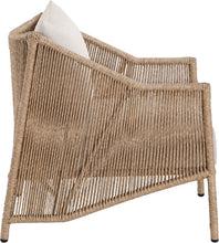 Load image into Gallery viewer, Coastline - Olefin Water Resistant Fabric And Wicker Outdoor Patio Accent Chair - Beige
