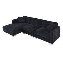 Load image into Gallery viewer, Modern Cloud Sectional Sofa L Shaped Luxury Couch Set With 2 Free Pillows 4 Seat With Oversized Chaise
