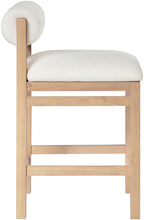 Load image into Gallery viewer, Roundhill - Fabric Counter Stool - Natural Frame
