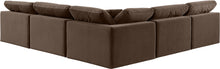Load image into Gallery viewer, Comfy - 5 Piece Velvet Modular Corner Armless Sectional
