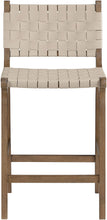 Load image into Gallery viewer, Entwine - Vegan Leather Upholstered Counter Stool - Painted Brown
