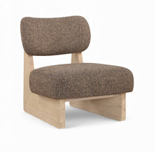 Load image into Gallery viewer, Vetra - Linen Textured Fabric Upholstered Accent Chair With Natural Base
