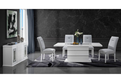 Monaco - Dining Table Column - White