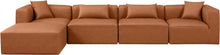 Load image into Gallery viewer, Cube - 5 Piece Modular Sectional With Chaise - Cognac
