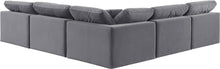 Load image into Gallery viewer, Comfy - 5 Piece Velvet Modular Corner Armless Sectional
