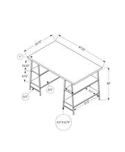 Load image into Gallery viewer, Computer Desk For Home Office, Storage Shelves, Industrial Design

