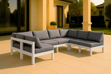 Load image into Gallery viewer, Nizuc - Outdoor Patio 6 Piece Modular Sectional With White Frame
