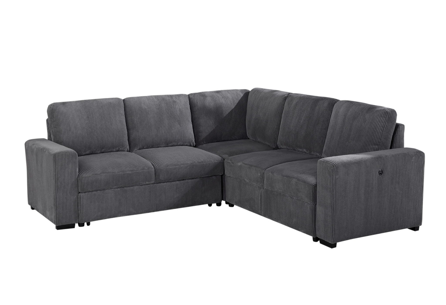 U2660 - Armless Loveseat - Gray