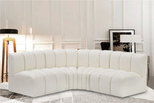 Load image into Gallery viewer, Arc - Faux Leather 4 Piece Corner Modular Sofa
