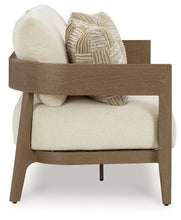 Load image into Gallery viewer, Serene Bay - Loveseat With Cushion - Dark Brown / White
