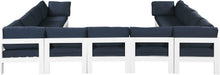 Load image into Gallery viewer, Nizuc - Outdoor Patio 11 Piece Modular Sectional With White Frame
