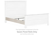Load image into Gallery viewer, Willowton - Queen Panel Rails - Whitewash
