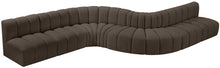 Load image into Gallery viewer, Arc - Boucle Fabric 8 Piece Curved Modular Sofa
