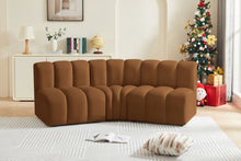 Load image into Gallery viewer, Arc - Velvet 3 Piece Modular Corner Sofa - Saddle
