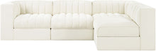 Load image into Gallery viewer, Rummi - Velvet Performance Fabric Upholstered 4 Piece Modular Sectional
