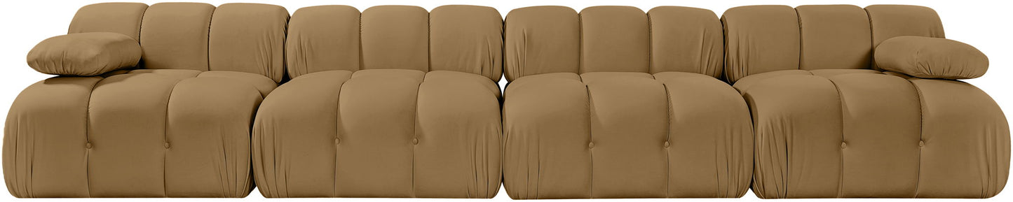 Orin - Velvet 4 Piece Modular Sofa