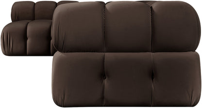 Orin - Velvet 5 Piece Modular Sectional