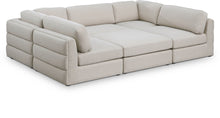 Load image into Gallery viewer, Beckham - 6 Piece Modular U-Shaped Armless Sectional
