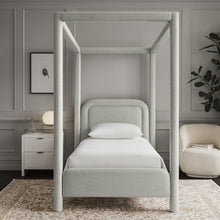 Load image into Gallery viewer, Salina - Linen Textured Fabric Upholstered Bed
