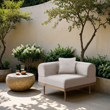 Load image into Gallery viewer, Laguna - Resilient Water Resistant Fabric Upholstered Outdoor Patio Modular Corner Chair
