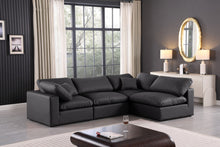 Load image into Gallery viewer, Comfy - 4 Piece Faux Leather Modular Armless Sectional
