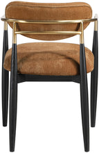 Load image into Gallery viewer, Riccio - Fabric Dining Arm Chair (Set of 2) - Black And Gold Frame
