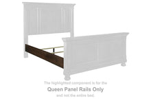 Load image into Gallery viewer, Porter - Queen Panel Rails - Rustic Brown
