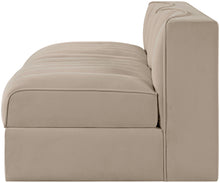Load image into Gallery viewer, Rummi - Velvet Performance Fabric Upholstered 2 Piece Modular Armless Loveseat
