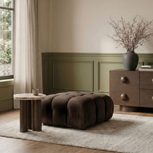 Load image into Gallery viewer, Orin - Velvet Performance Fabric Upholstered Modular Ottoman
