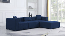 Load image into Gallery viewer, Cube - Linen 4 Piece Modular Sectional With Chaise
