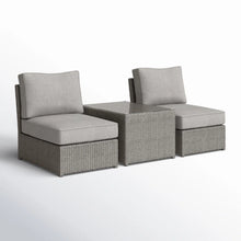 Load image into Gallery viewer, Modern Wicker Outdoor Seating Set With Cushions
