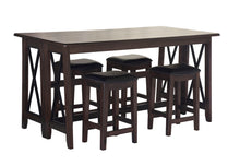 Load image into Gallery viewer, Carmina - 5 Piece Drop Leaf Counter Set - Dark Brown
