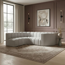 Load image into Gallery viewer, Arc - Boucle Fabric 6 Piece Modular Sofa - Black
