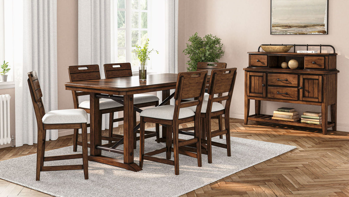 Danville - Counter Dining Table - Spice Brown